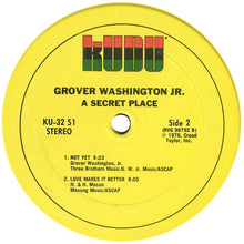 Load image into Gallery viewer, Grover Washington, Jr. : A Secret Place (LP, Album)