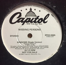 Charger l'image dans la galerie, Missing Persons : Windows (12", Promo)