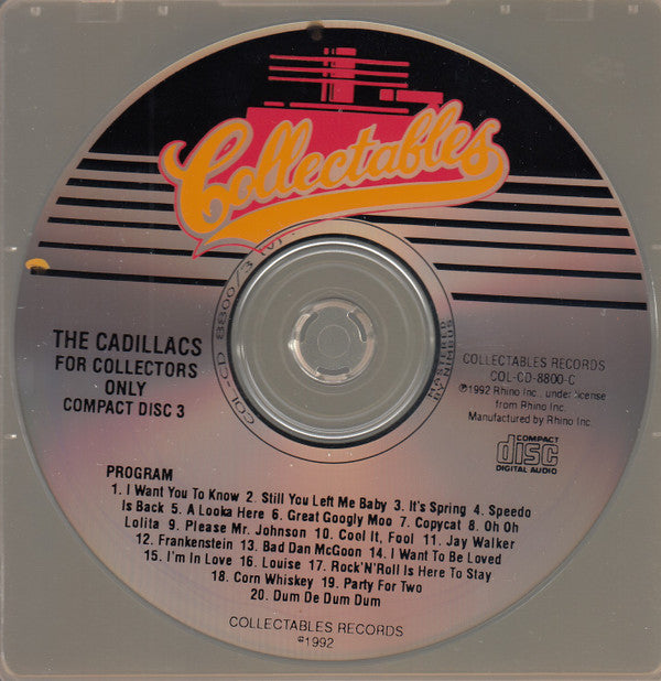 The Cadillacs - For Collectors Only - CD