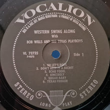 Load image into Gallery viewer, Bob Wills & His Texas Playboys : Western Swing Along (LP)