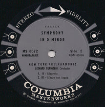Laden Sie das Bild in den Galerie-Viewer, Franck* - Leonard Bernstein, New York Philharmonic* : Symphony In D Minor (LP, Album)