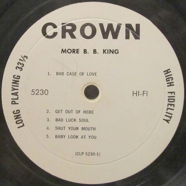 Buy B.B. King : More B.B. King (LP, Album, Mono) Online for a