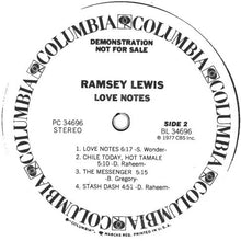 Laden Sie das Bild in den Galerie-Viewer, Ramsey Lewis : Love Notes (LP, Album, Promo)