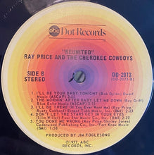 Load image into Gallery viewer, Ray Price & The Cherokee Cowboys : Reunited (LP)
