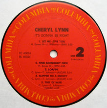 Load image into Gallery viewer, Cheryl Lynn : It's Gonna Be Right (LP, Album, Car)