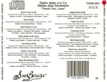 Load image into Gallery viewer, Galen Jeter And The Dallas Jazz Orchestra* : Thank You, Leon (CD, Album)