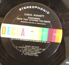 Charger l'image dans la galerie, Carol Burnett : Carol Burnett Remembers How They Stopped The Show (LP, Album)