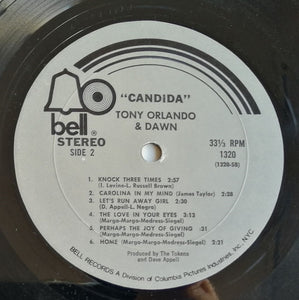 Tony Orlando & Dawn : Knock Three Times & Candida (LP, Album, RE, Mon)