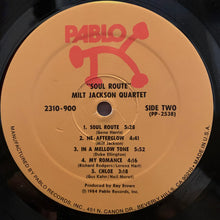 Load image into Gallery viewer, The Milt Jackson Quartet : Soul Route (LP)