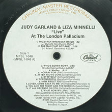 Laden Sie das Bild in den Galerie-Viewer, Judy Garland & Liza Minnelli : "Live" At The London Palladium (LP, Album, RE, RM)