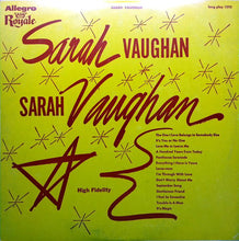 Load image into Gallery viewer, Sarah Vaughan : Sarah Vaughan (LP, Album)