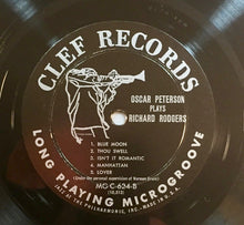 Load image into Gallery viewer, Oscar Peterson : Oscar Peterson Plays Richard Rodgers (LP, Album, Mono)