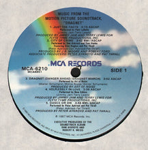 Load image into Gallery viewer, Various : Dragnet - Music From The Motion Picture Soundtrack (LP, Album)