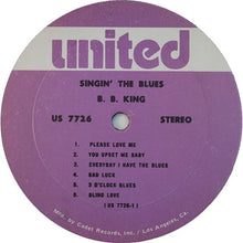 Load image into Gallery viewer, B.B. King : Singin' The Blues (LP, Comp, RE)