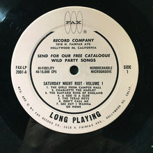 Load image into Gallery viewer, Unknown Artist : Saturday Night Riot (LP, Album)