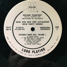 Load image into Gallery viewer, Unknown Artist : Saturday Night Riot (LP, Album)