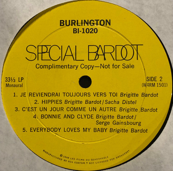 Buy Brigitte Bardot : Special Bardot (Excerpts From The Television