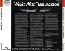 Load image into Gallery viewer, Milt Jackson : Night Mist (CD, Album, RE)
