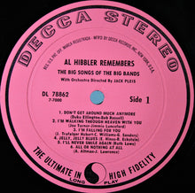 Load image into Gallery viewer, Al Hibbler : Al Hibbler Remembers (LP, Album, Promo)