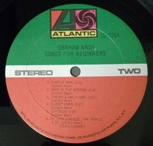Load image into Gallery viewer, Graham Nash : Songs For Beginners (LP, Album, RE, RI )
