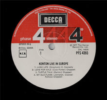 Laden Sie das Bild in den Galerie-Viewer, Stan Kenton : Live In Europe (LP, Album)