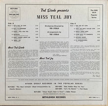Load image into Gallery viewer, Teal Joy : Ted Steele Presents Miss Teal Joy (LP, Album, Mono)