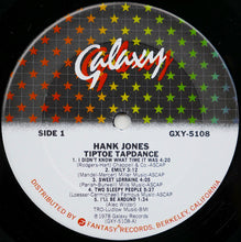 Load image into Gallery viewer, Hank Jones : Tiptoe Tapdance (LP, Album)