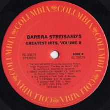 Load image into Gallery viewer, Barbra Streisand : Barbra Streisand's Greatest Hits - Volume 2 (LP, Comp, Pit)