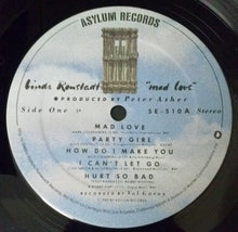 Laden Sie das Bild in den Galerie-Viewer, Linda Ronstadt : Mad Love (LP, Album, SP )