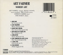 Laden Sie das Bild in den Galerie-Viewer, Art Farmer : Modern Art (CD, Album, RE)