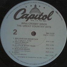 Load image into Gallery viewer, Bing Crosby : Sings The Great Country Hits (LP, Album, RE)