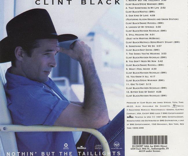 Buy Clint Black : Nothin' But The Taillights (CD, Album, Club