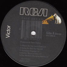 Laden Sie das Bild in den Galerie-Viewer, Dave Davies : AFL1-3603 (LP, Album, Ind)