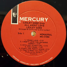 Charger l'image dans la galerie, Lesley Gore : Sings All About Love (LP, Album, Mono)