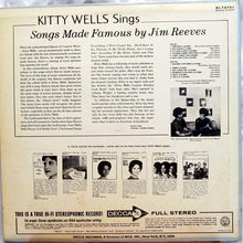 Load image into Gallery viewer, Kitty Wells : Songs Made Famous By Jim Reeves (LP, Album)