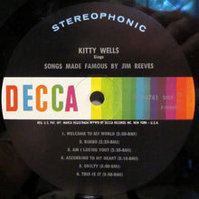 Load image into Gallery viewer, Kitty Wells : Songs Made Famous By Jim Reeves (LP, Album)
