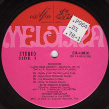 Load image into Gallery viewer, Prokofiev* - RSFSR Russian Chorus* + L. Avdeyeva*, USSR Symphony Orchestra* Conducted By Yevgeny Svetlanov* : Alexander Nevsky - Cantata (Op.78) Based On The Score For Eisenstein's Film (LP, RP)