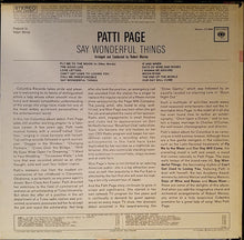Load image into Gallery viewer, Patti Page : Say Wonderful Things (LP, Album)