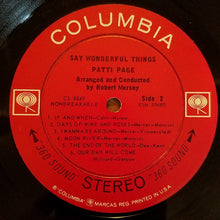 Load image into Gallery viewer, Patti Page : Say Wonderful Things (LP, Album)