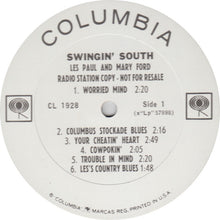 Load image into Gallery viewer, Les Paul & Mary Ford : Swingin' South (LP, Mono, Promo)
