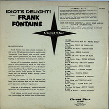 Load image into Gallery viewer, Frank Fontaine : Idiot's Delight (LP)