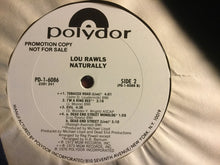 Charger l'image dans la galerie, Lou Rawls : Naturally (LP, Album, Promo)
