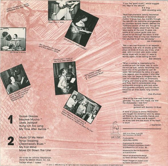 Buy Johnny Heartsman : Music Of My Heart (LP, Album) Online for a