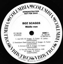 Load image into Gallery viewer, Boz Scaggs : Middle Man (LP, Album, Promo)