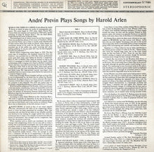 Load image into Gallery viewer, André Previn Plays Songs By Harold Arlen : André Previn Plays Songs By Harold Arlen (LP, Album)