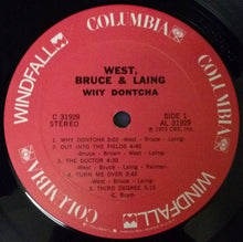 Load image into Gallery viewer, West, Bruce & Laing : Why Dontcha (LP, Album, Ter)