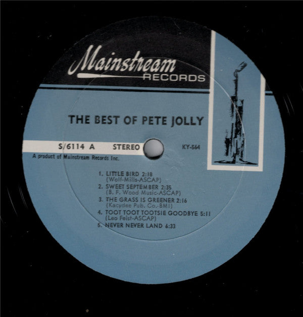 Pete Jolly - The Best Of Pete Jolly - LP