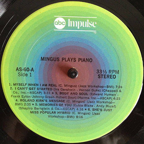 Buy Mingus : Plays Piano (LP, RE) Online for a great price – Record Town TX