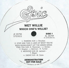 Load image into Gallery viewer, Wet Willie : Which One's Willie? (LP, Album, Promo)