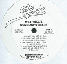 Load image into Gallery viewer, Wet Willie : Which One's Willie? (LP, Album, Promo)